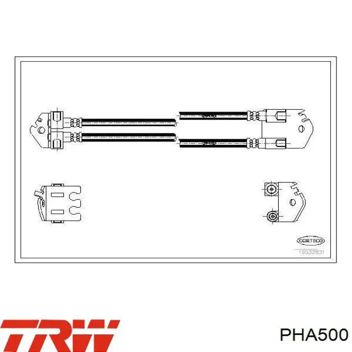 Задний тормозной шланг T24135 Brembo