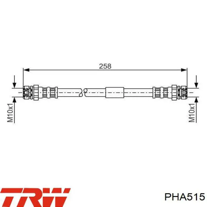 Тормозной шланг задний TRW PHA515 цена, от 7.86 USD