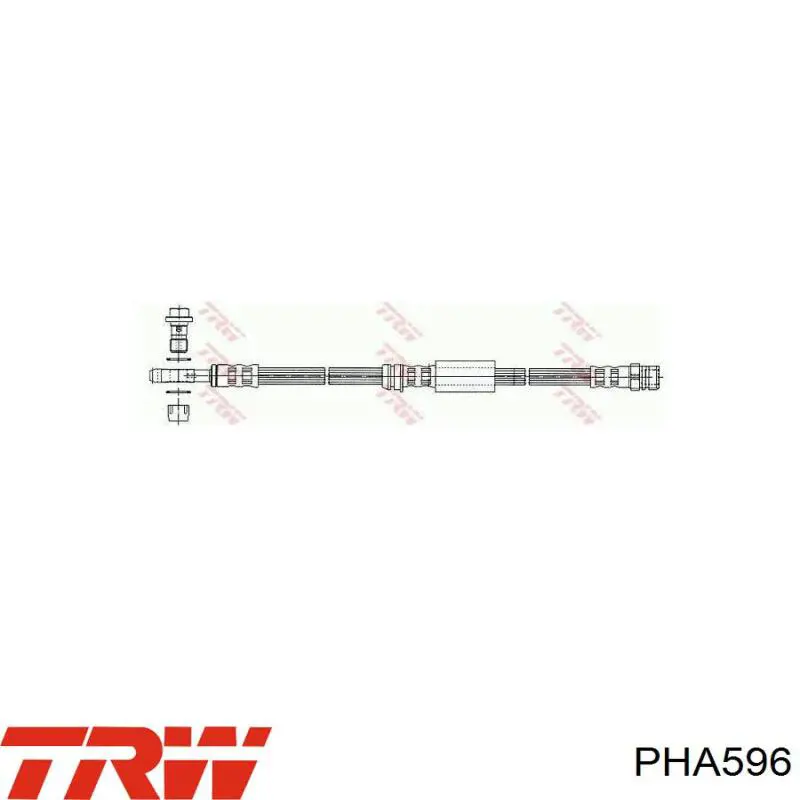 Задний тормозной шланг PHA596 TRW