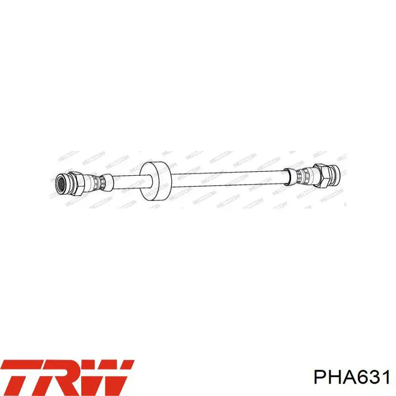Купить PHA631 TRW Задний тормозной шланг