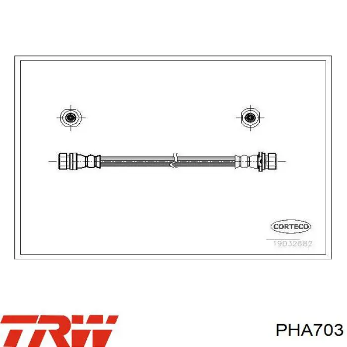 Тормозной шланг задний Corteco 19032682 цена, от 7.38 USD