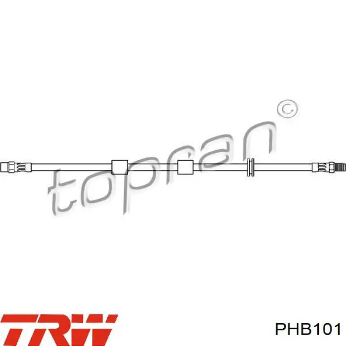 Шланг тормозной передний PHB101 TRW