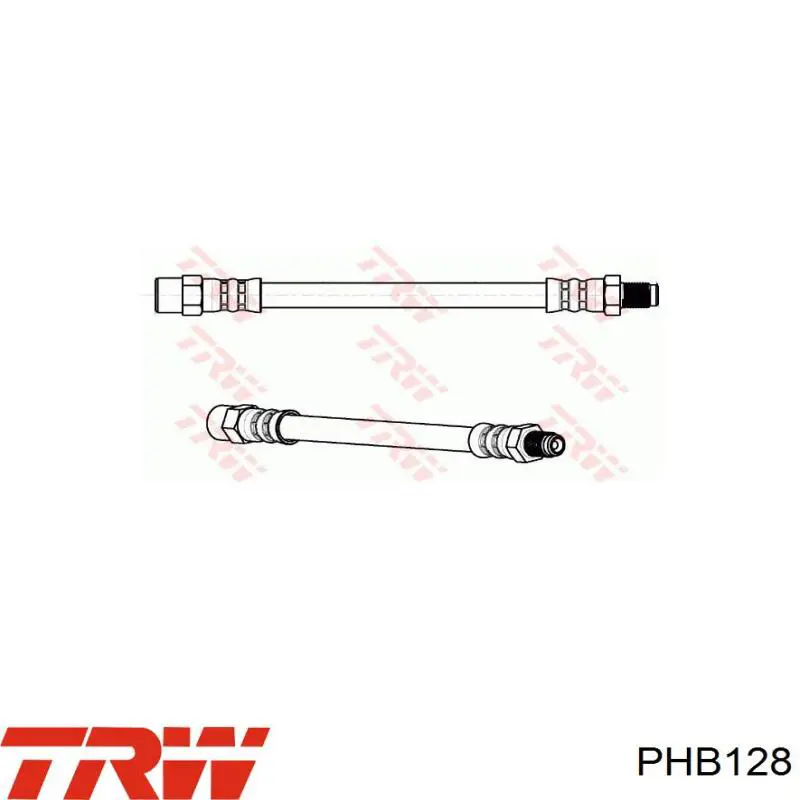 Купить PHB128 TRW Задний тормозной шланг