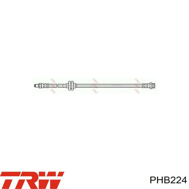 PHB224 TRW шланг тормозной передний