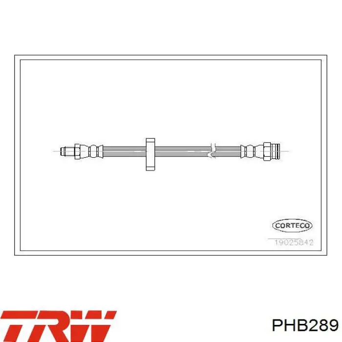 Тормозной шланг PHB289 TRW
