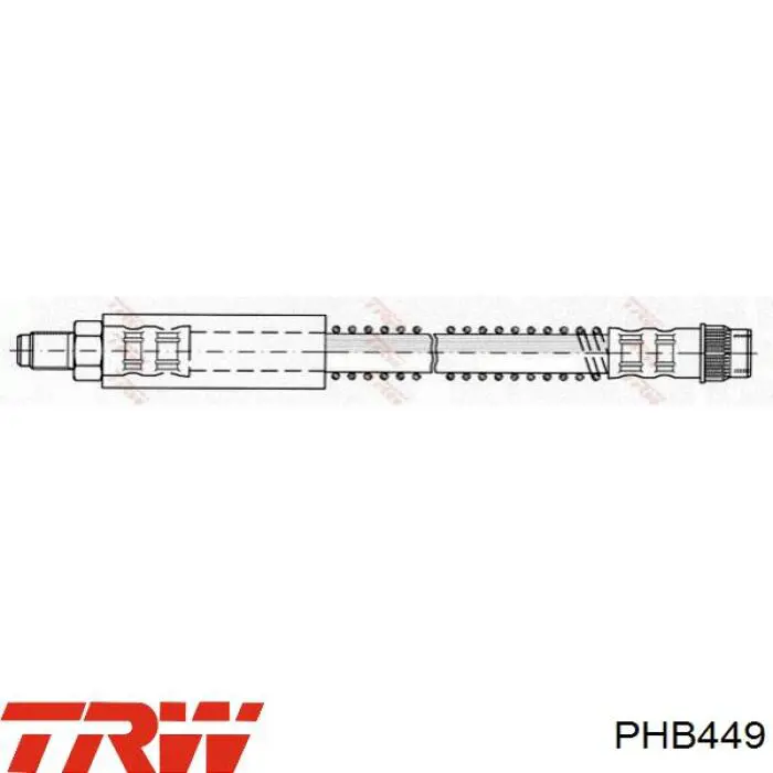 PHB449 TRW шланг тормозной передний
