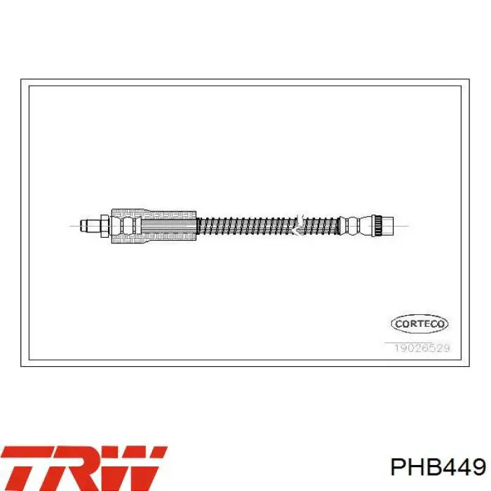Шланг тормозной передний Renault (RVI) 7700423975