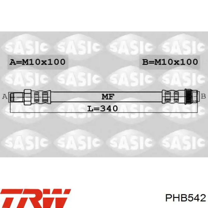 Купить SL6151 ABS Шланг тормозной задний левый