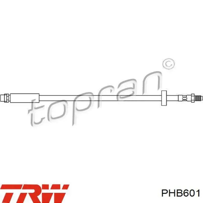 Шланг тормозной задний TRW PHB601