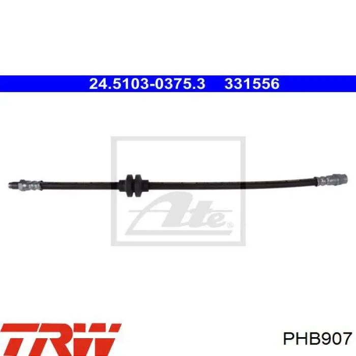 Шланг тормозной передний TRW PHB907 цена, от 8.53 USD