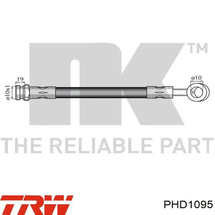 Тормозной шланг TRW PHD1095 цена, от 14.61 USD