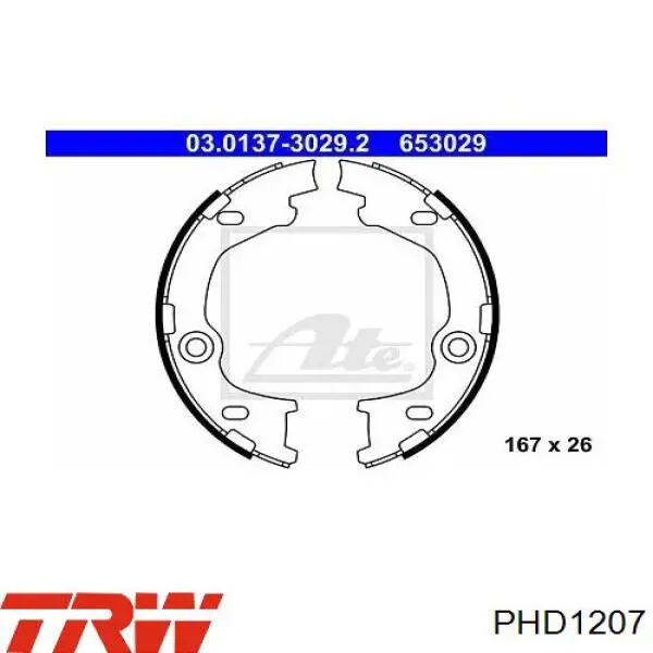 Шланг тормозной задний, правый TRW PHD1207 цена, от 11.74 USD