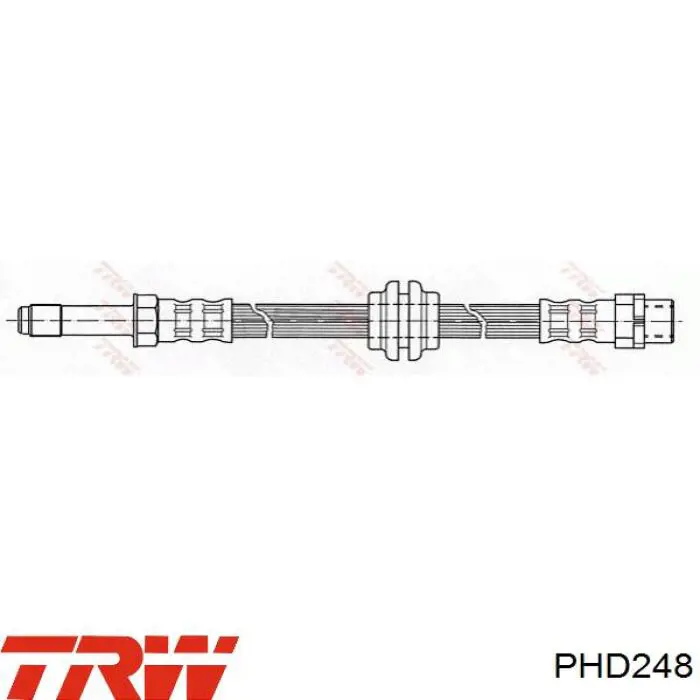 Шланг тормозной передний правый PHD248 TRW