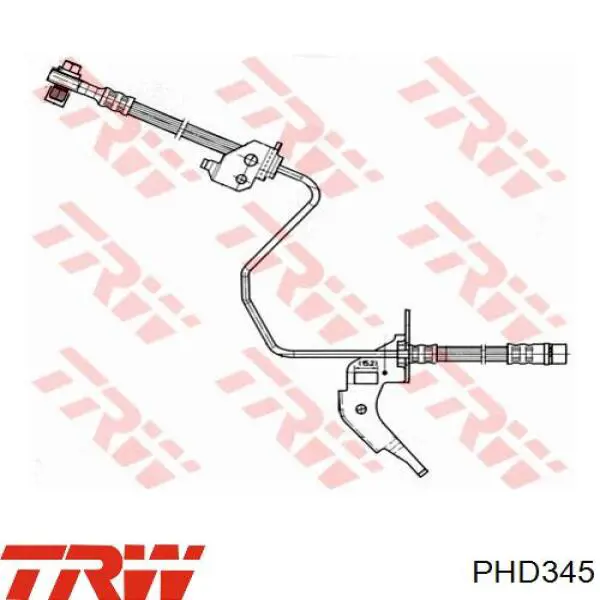 Шланг тормозной передний PHD345 TRW