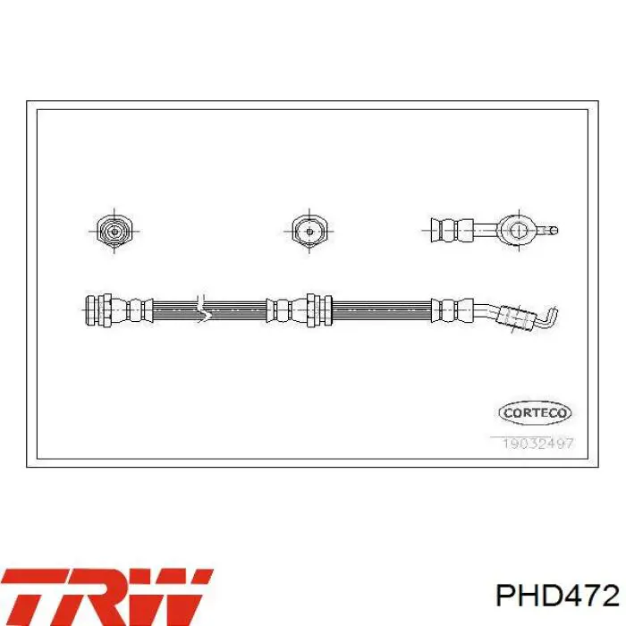 Шланг тормозной передний K&K FT4061 цена, от 9.43 USD