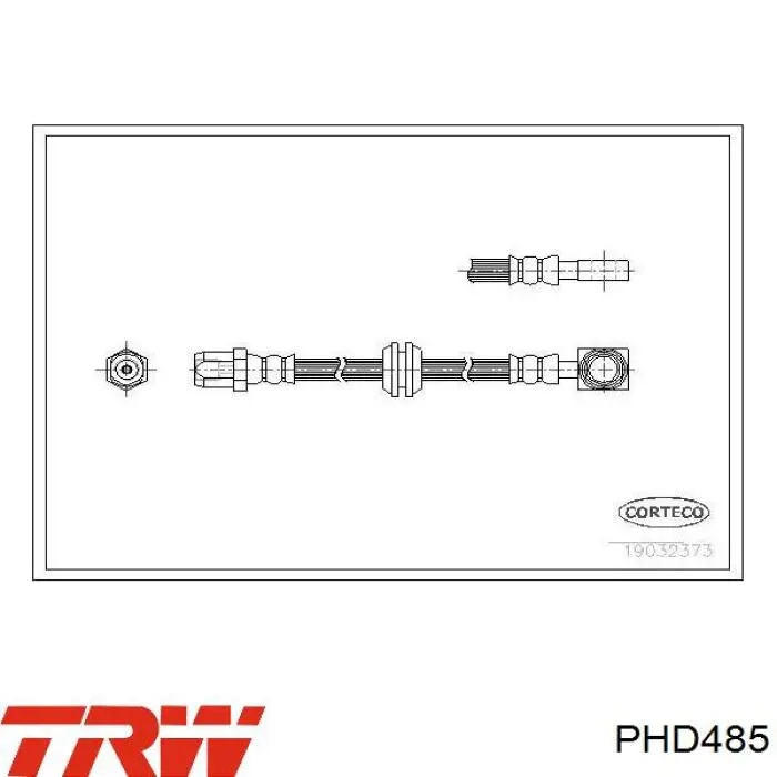 Задний тормозной шланг PHD485 TRW