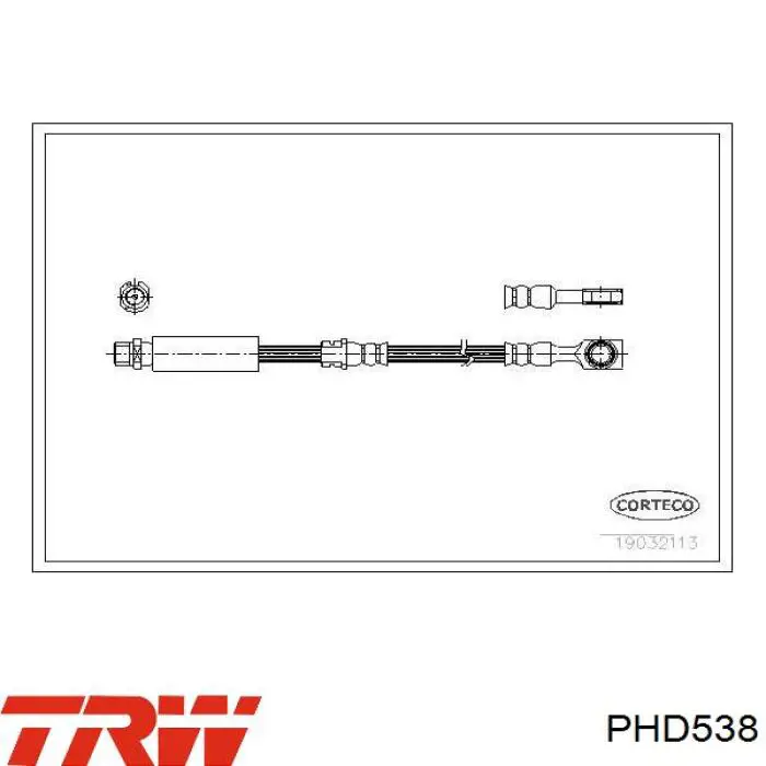 Купить PHD538 TRW Шланг тормозной передний