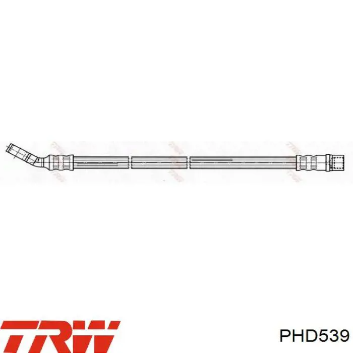 PHD539 TRW шланг тормозной задний