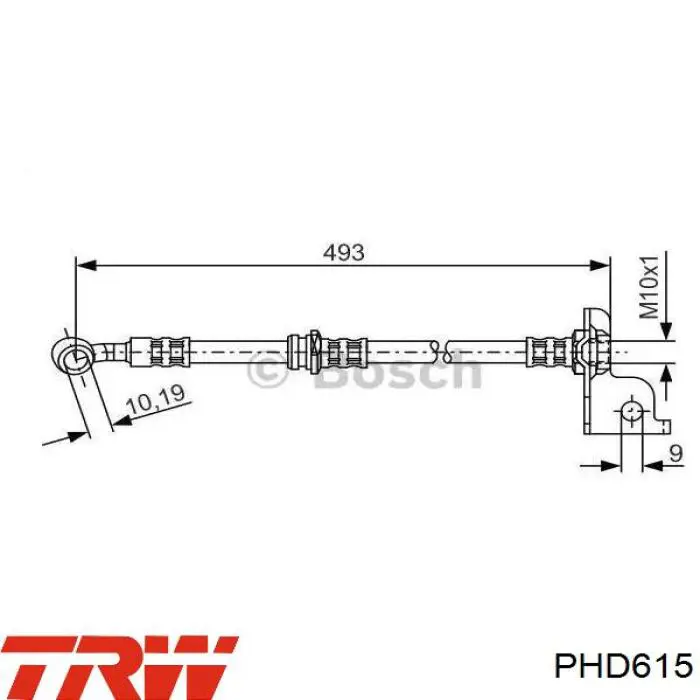 5881126020 Hyundai/Kia Шланг тормозной передний правый