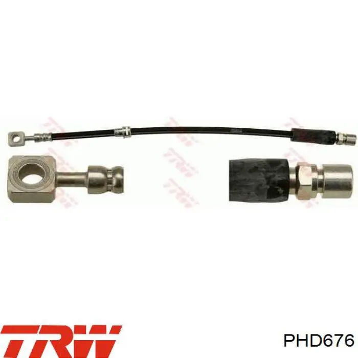 Купить PHD676 TRW Шланг тормозной передний