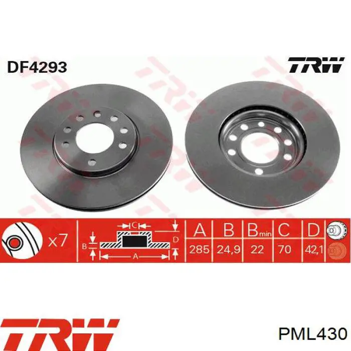 Главный тормозной цилиндр LPR1030 LPR