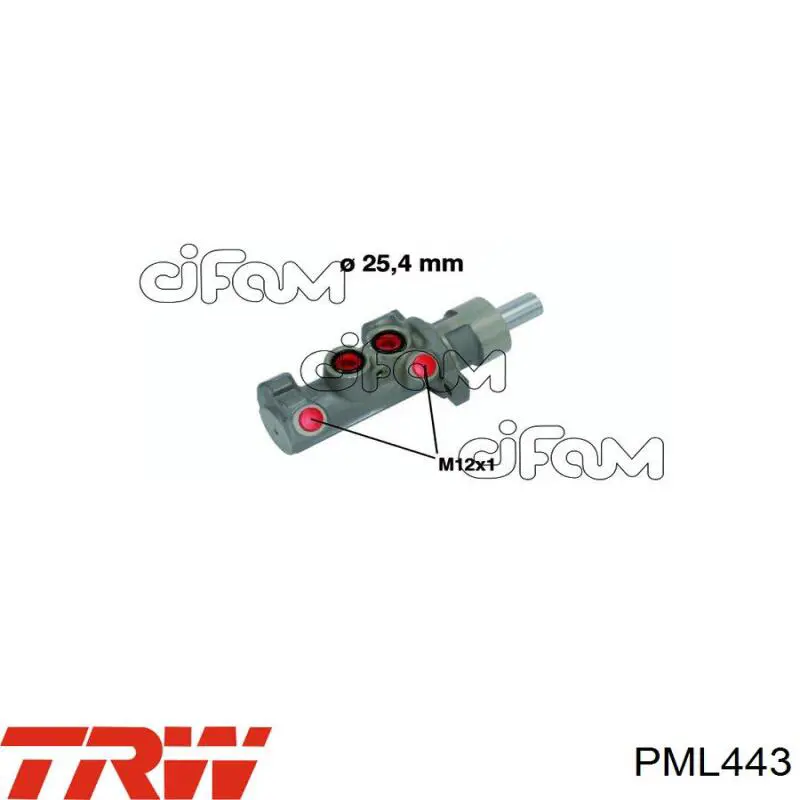 Цилиндр главный тормоза (гидротормозов) Ford 4059372 цена, от 25.65 USD