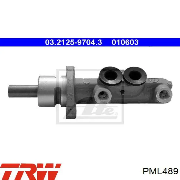 Главный тормозной цилиндр PML489 TRW