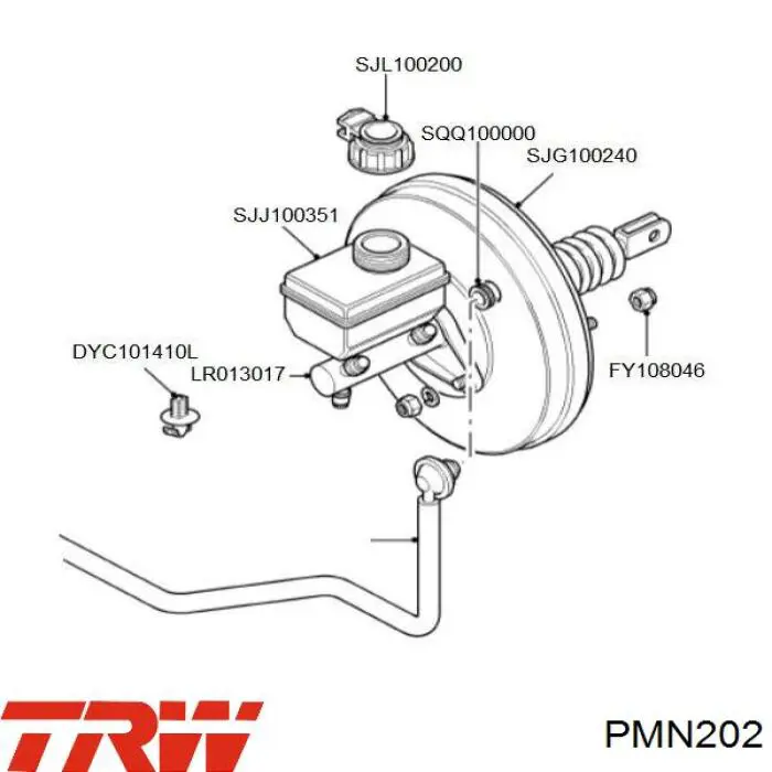 Купить PMN202 TRW Главный тормозной цилиндр