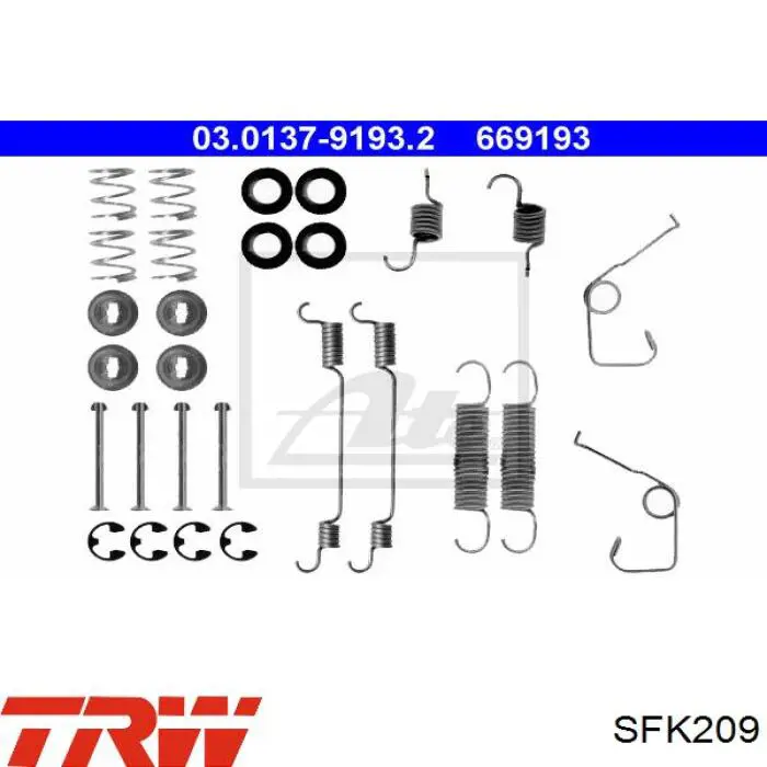 Ремкомплект тормозных колодок Ford 92VB2A225AA цена, от 3.66 USD