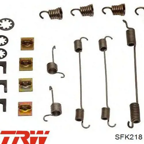 Установочный комплект задних барабанных колодок TRW SFK218 цена, от 8.06 USD