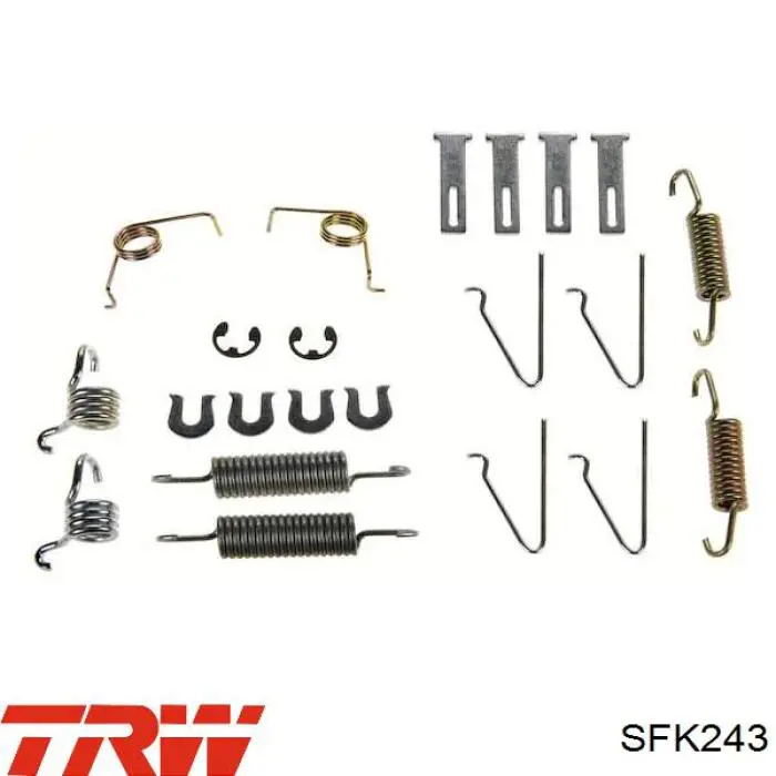 Установочный комплект задних барабанных колодок Quick Brake 1050703 цена, от 11.22 USD