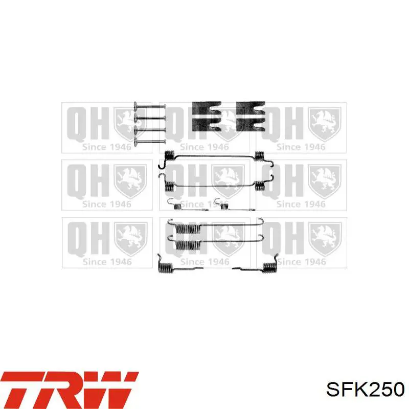 Ремкомплект тормозных колодок TRW SFK250