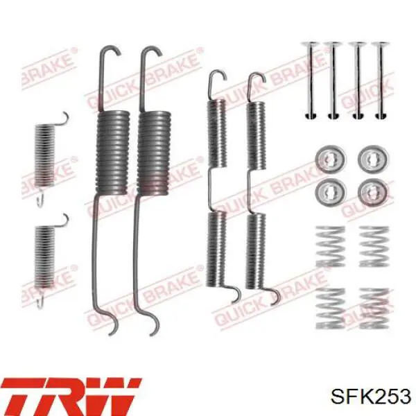Ремкомплект тормозных колодок Quick Brake 1050687 цена, от 3.56 USD