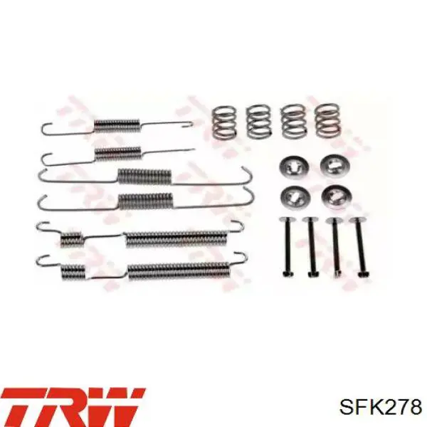 Ремкомплект тормозов задних TRW SFK278