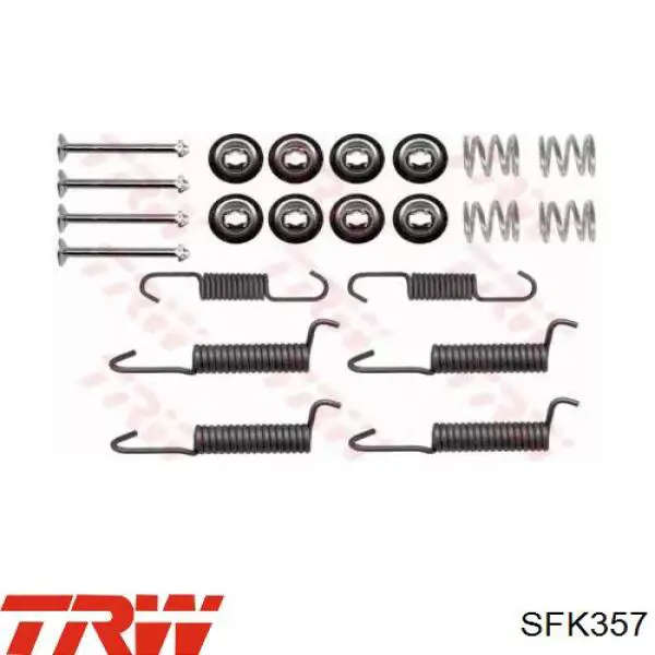 Купить SFK357 TRW Монтажный комплект задних барабанных колодок