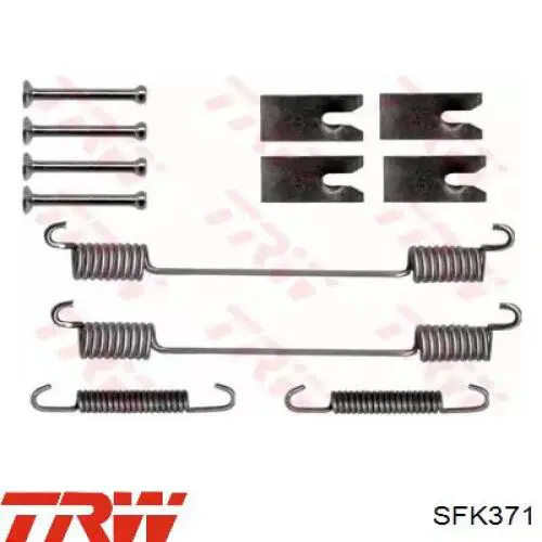 Ремкомплект тормозных колодок SFK371 TRW