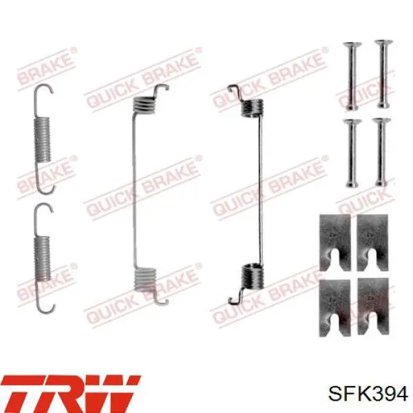 Пружина прижимная задних барабанных колодок TRW SFK394 цена, от 4.66 USD