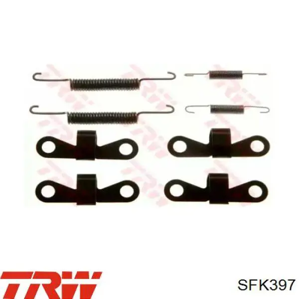SFK397 TRW Комплект монтажный задних барабанных колодок