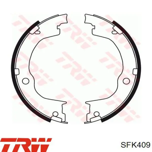 Ремкомплект тормозов задних TRW SFK409 цена, от 8.78 USD