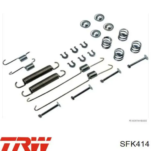 Установочный комплект задних барабанных колодок TRW SFK414 цена, от 7.96 USD