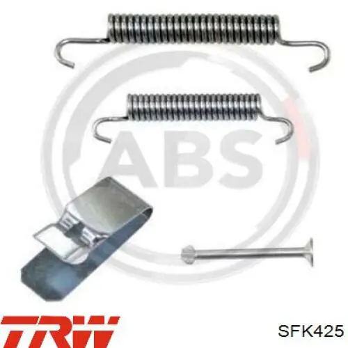 Установочный комплект задних барабанных колодок TRW SFK425 цена, от 5.43 USD