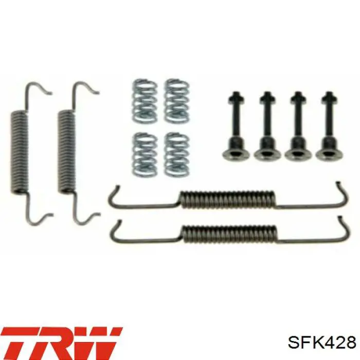 Купить SFK428 TRW Монтажный комплект задних барабанных колодок
