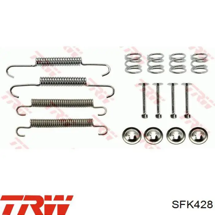 Монтажный комплект задних барабанных колодок SFK428 TRW