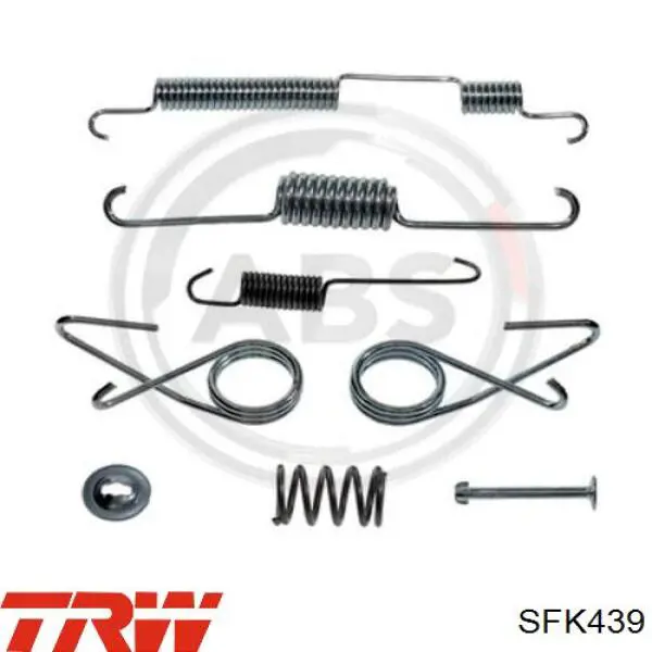Купить SFK439 TRW Монтажный комплект задних барабанных колодок