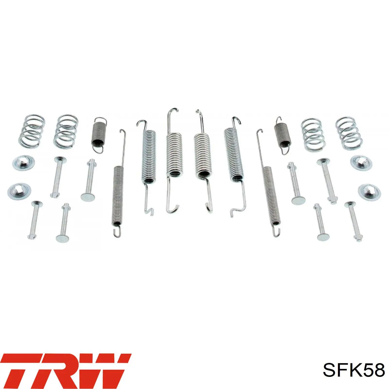 Установочный комплект задних барабанных колодок TRW SFK58 цена, от 6.03 USD