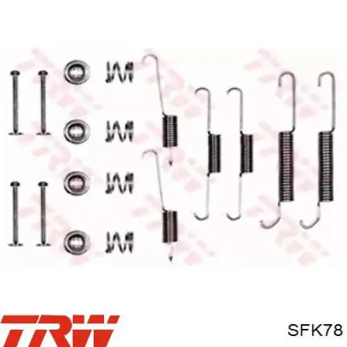 Задние барабанные колодки SFK78 TRW