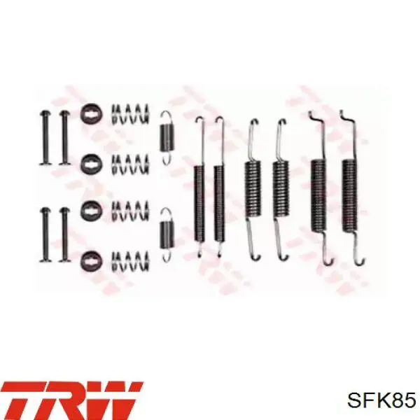 SFK85 TRW монтажный комплект задних барабанных колодок