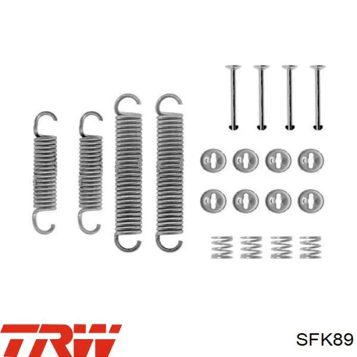 Купить SFK89 TRW Монтажный комплект задних барабанных колодок
