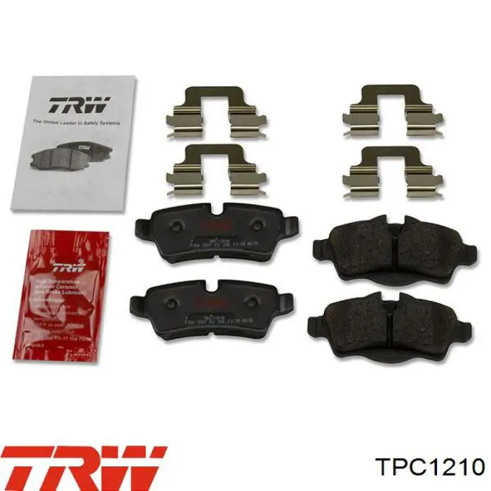 Передние тормозные колодки TPC1210 TRW