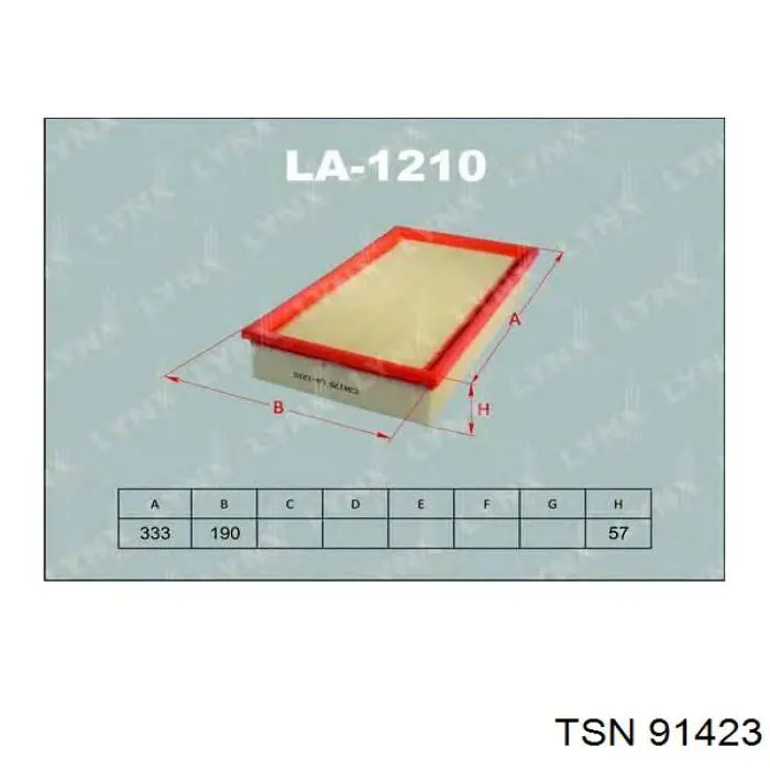 Воздушный фильтр 91423 TSN